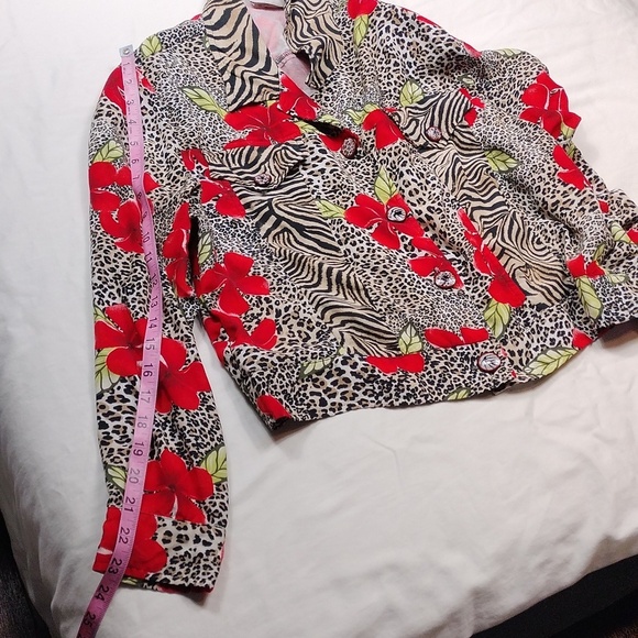 Vintage Nancy Bolen For City Girl Women's Button Up Blouse Size Large - Picture 8 of 12